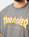 T-SHIRT THRASHER FLAME LOGO TEE - CHARCOAL