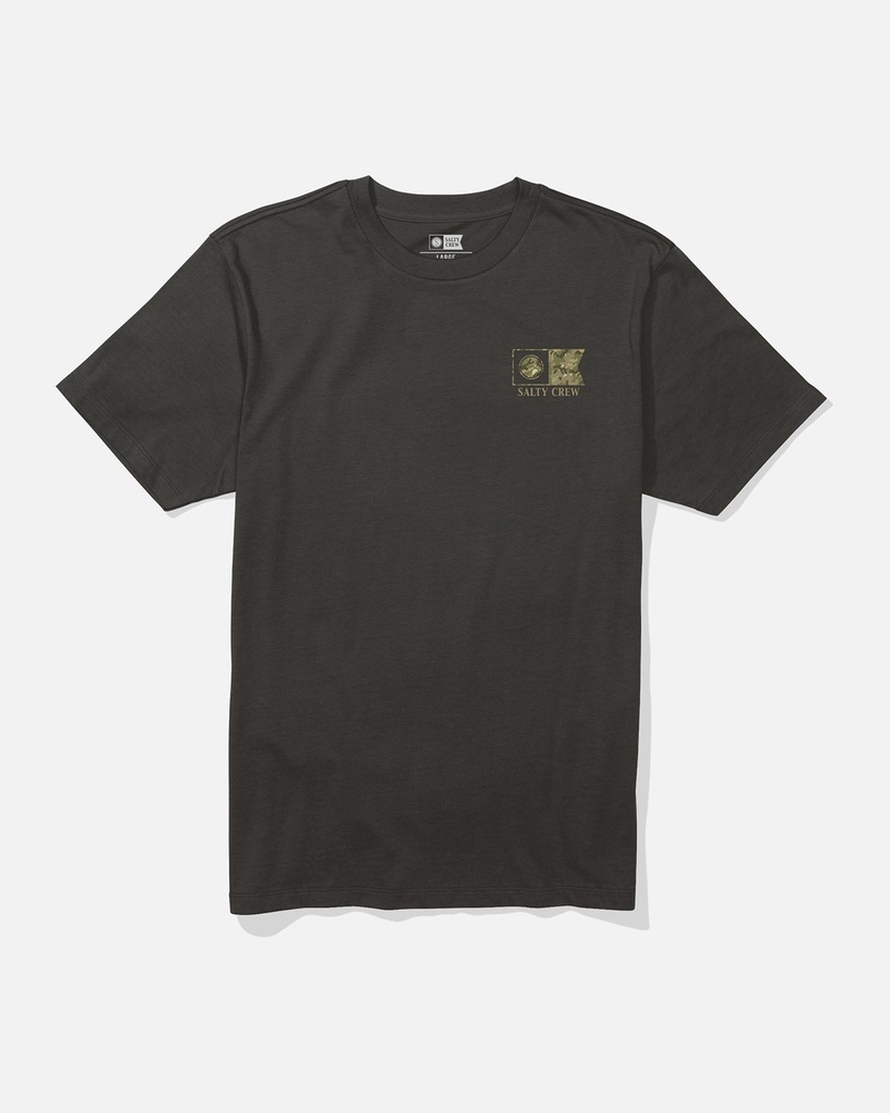 T-SHIRT SALTY CREW FLAGSHIP - NOIR