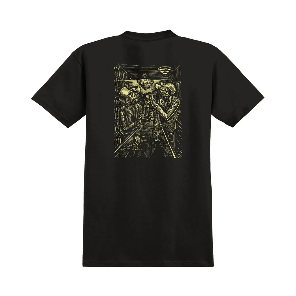 T-SHIRT ANTIHERO ABSENTES - NOIR