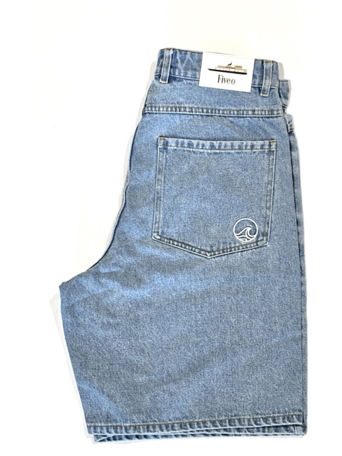 SHORT 5-0 BOAT / JORTS  - LIGHT WASH BLUE