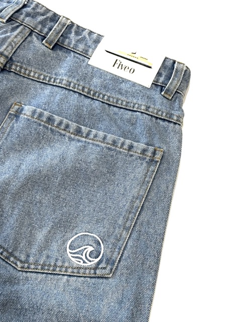 SHORT 5-0 BOAT / JORTS  - LIGHT WASH BLUE