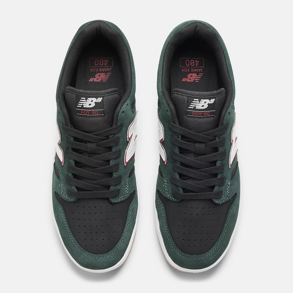 SOULIER NEW BALANCE NUMERIC 480 X JAMIE FOY - FOREST GREEN / BLACK