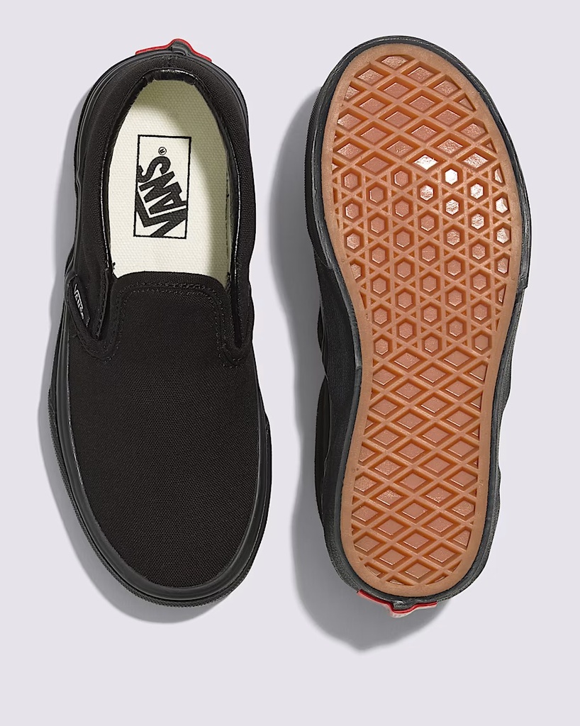 SOULIER VANS CLASSIC YOUTH SLIP-ON - Blk/Blk