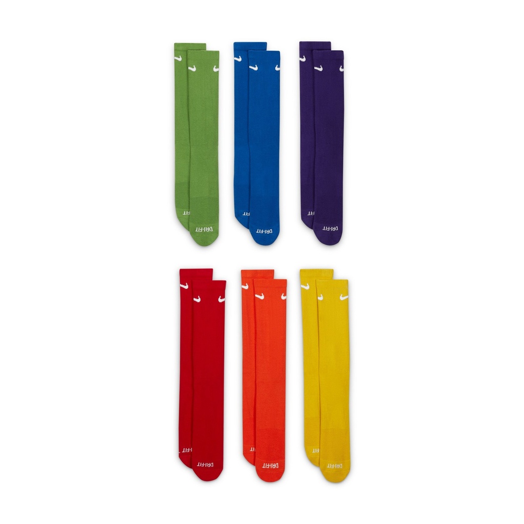 BAS NIKE EVERYDAY PLUS CUSHIONED 6PK - MULTI/COULEUR
