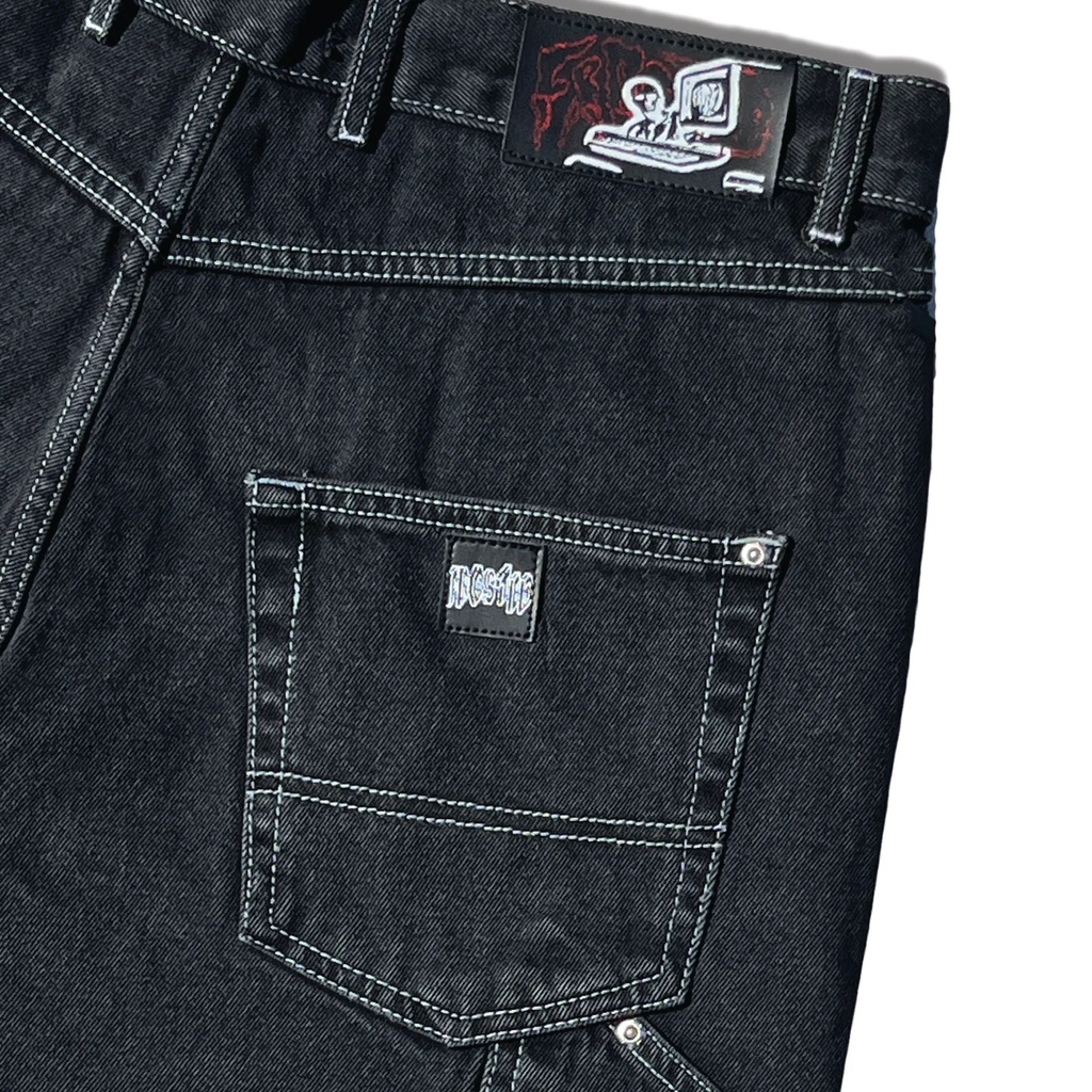 SHORT FROSTED WAVYSHORTS  - MOON BLACK (copie)