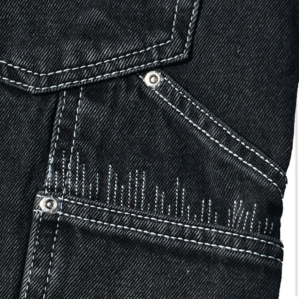SHORT FROSTED WAVYSHORTS  - MOON BLACK (copie)