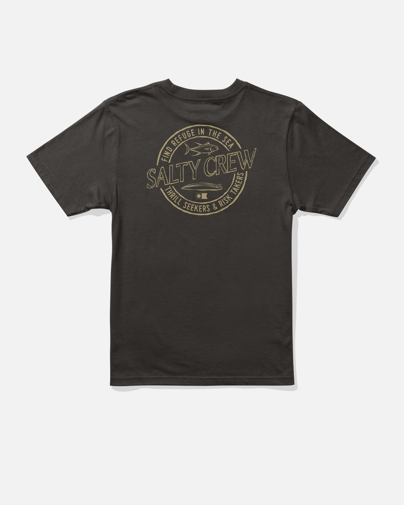 T-SHIRT SALTY CREW JUNIOR DOS PALMS TEE - NOIR