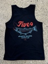 Camisole 5-0 Salmon - Noir 