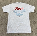 T-Shirt 5-0 Salmon - Ash Grey 