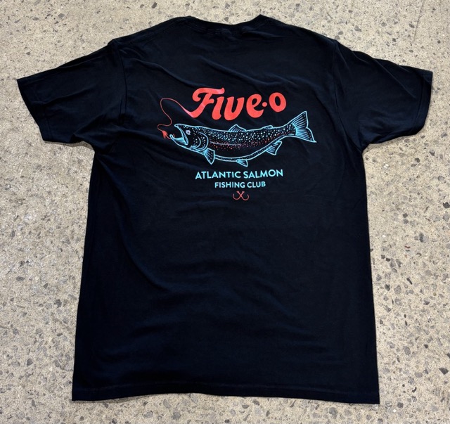 T-Shirt 5-0 Salmon -  Noir