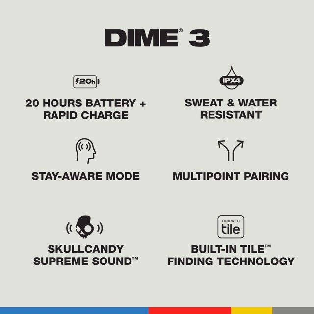 Skullcandy Dime 3 / Écouteurs sans fil - Noir 