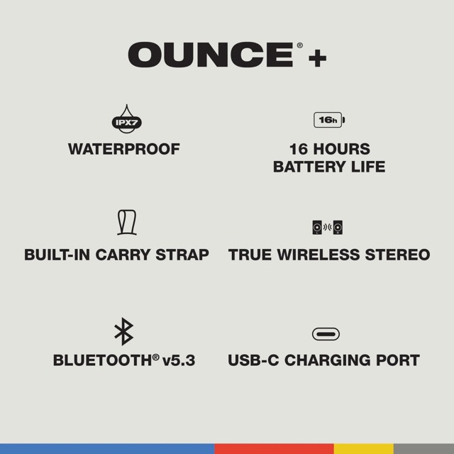 Skullcandy Ounce + / Enceinte portable sans fil Bluetooth® - Noir