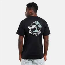 T-SHIRT VANS CLASSIC MINI DUAL PALM II - NOIR/APRICOT NECTAR