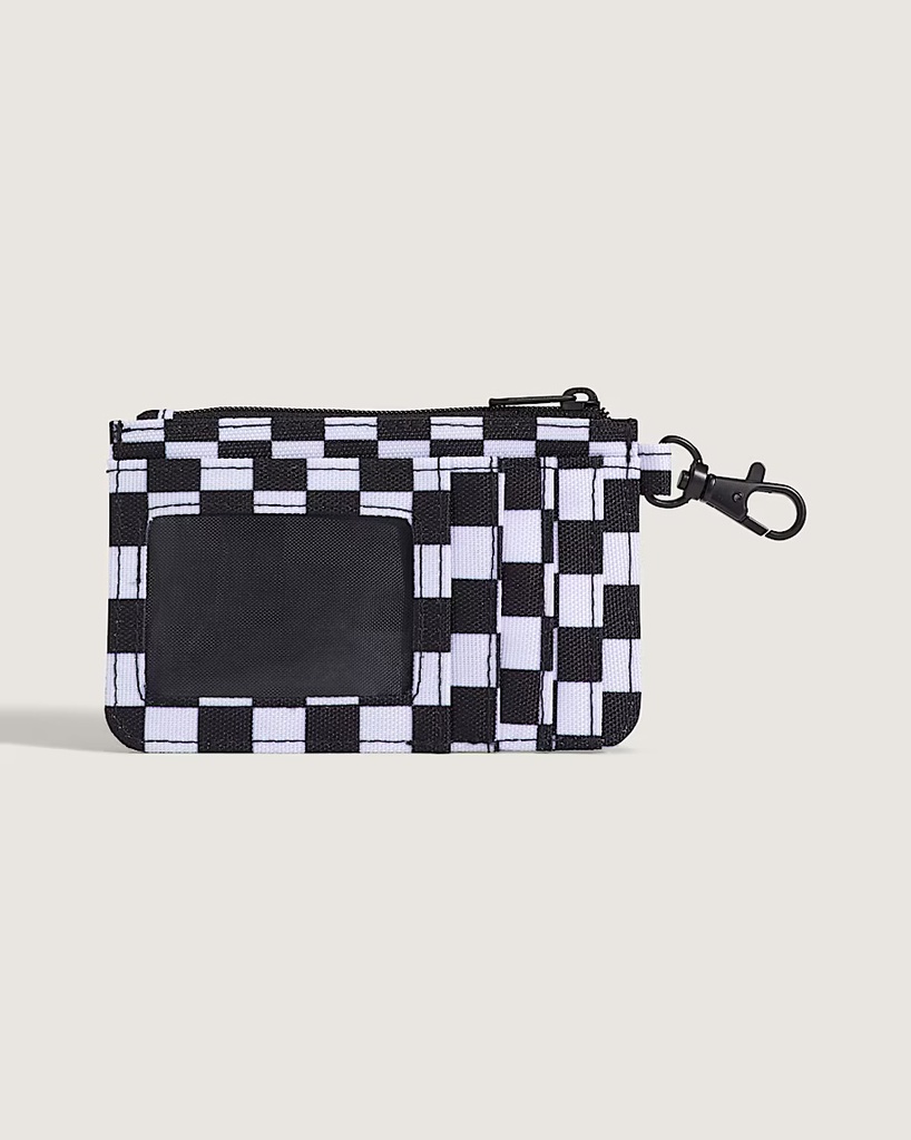 PORTEFEUILLE VANS OFF THE WALL ZIP - CHECKERBOARD NOIR/BLANC