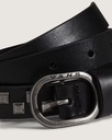 CEINTURE VANS CHECK LEATHER -  NOIR