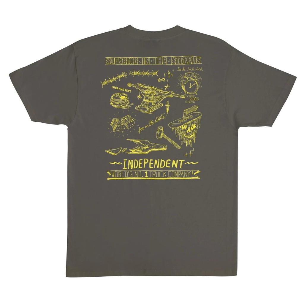 T-SHIRT INDEPENDENT BRATRUD NOTEBOOK - OLIVE