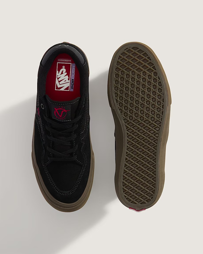 SOULIER VANS ROWAN - NOIR/GUM FONCÉ