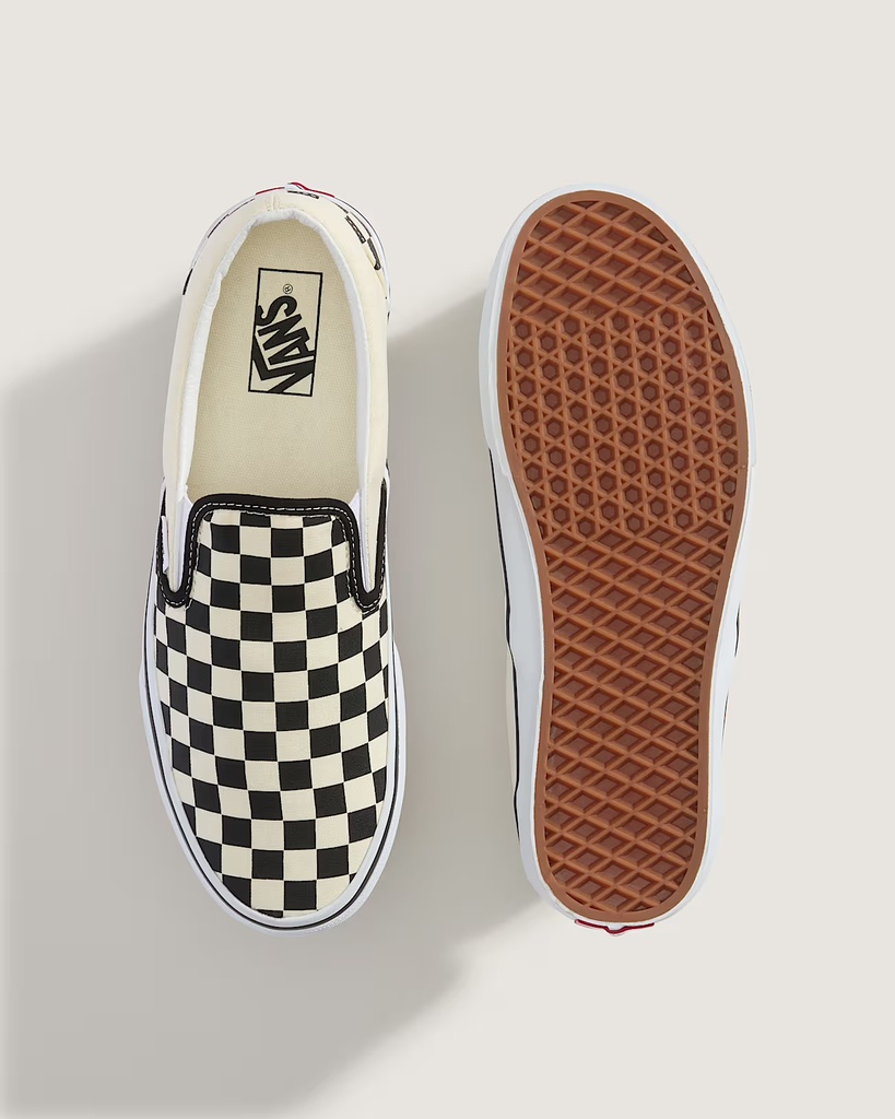 SOULIER VANS CLASSIC SLI-ON - NOIR/BLANC CHECKERBOARD