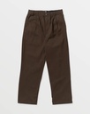 PANTALON VOLCOM CHILLOW PLEAT TAILLE ELASTIQUE - CACAO