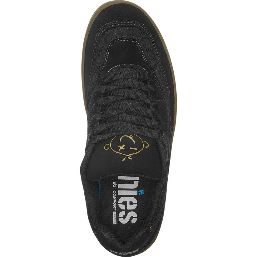 SOULIER ETNIES FADER X INDY - NOIR/GUM (copie)