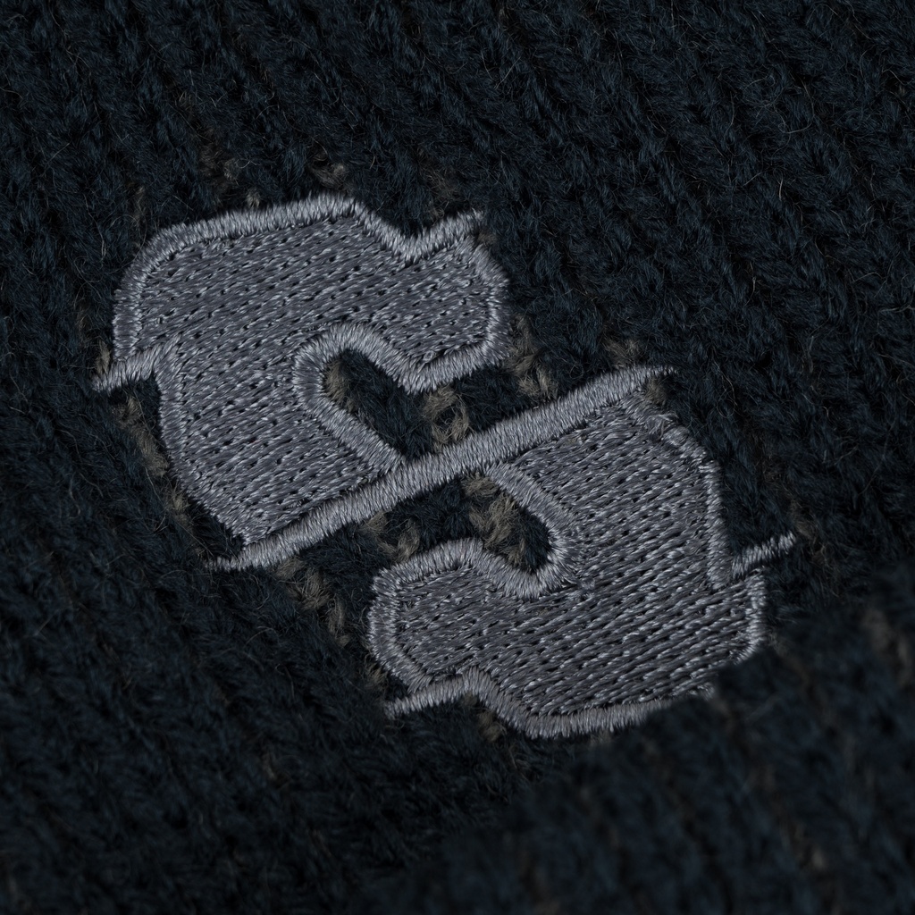 TUQUE SOUVENIR JAQUARD KNIT CUFF BEANIE - NOIR/BLANC