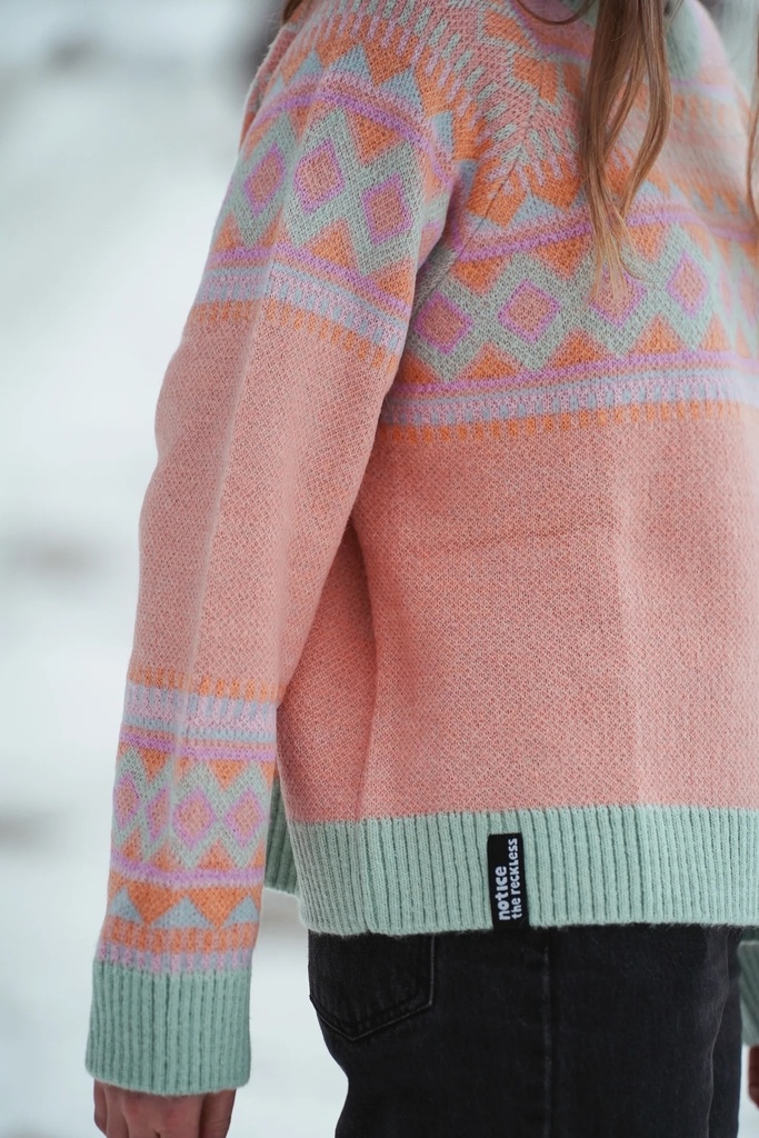 CHANDAIL À MANCHE LONGUE NOTICE THE RECKLESS COASTAL SWEATER