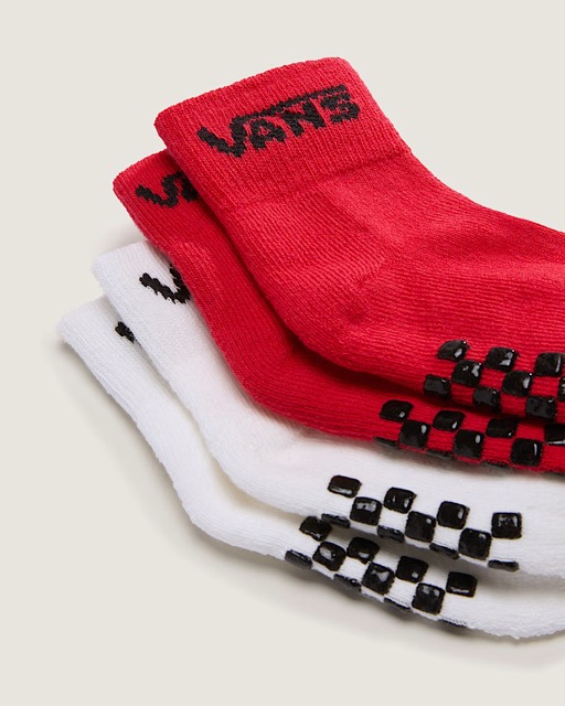 BAS VANS CLASSIC CREW 2PK POUR BÉBÉ - ROUGE RACING