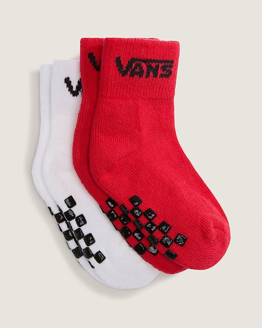 BAS VANS CLASSIC CREW 2PK POUR BÉBÉ - ROUGE RACING