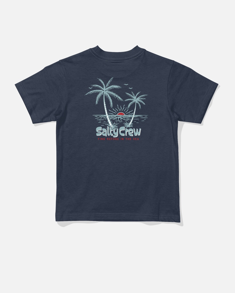 T-SHIRT SALTY CREW JUNIOR VIEWPOINT SS BÉBÉ - MARINE BLUE