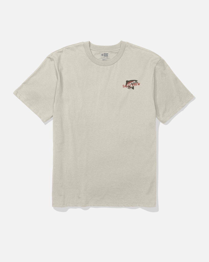 T-SHIRT SALTY CREW CAST LIFE CLASSIC SS - CHARCOAL