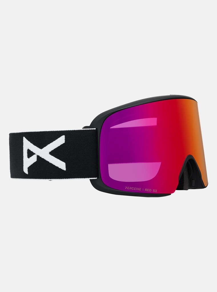 MASQUE M6 ANON VISIÈRE EN PRIME ET CAGOULE MFI® - NOIR / Perceive Variable Blue, Spare Lens: Perceive Cloudy Pink