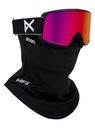 MASQUE M6 ANON VISIÈRE EN PRIME ET CAGOULE MFI® - NOIR / Perceive Variable Blue, Spare Lens: Perceive Cloudy Pink