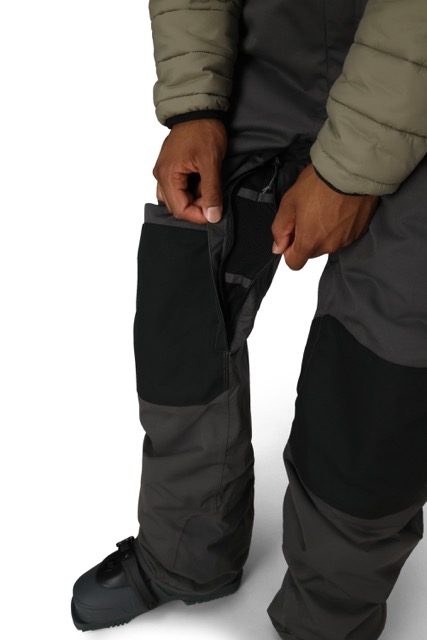 PANTALON 686 HOT LAP SALOPETTE ISOLÉE - CHARCOAL COLORBLOCK