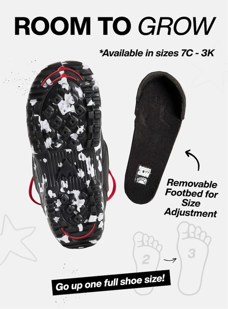 BOTTES BURTON GROM BOA POUR ENFANTS - NOIR