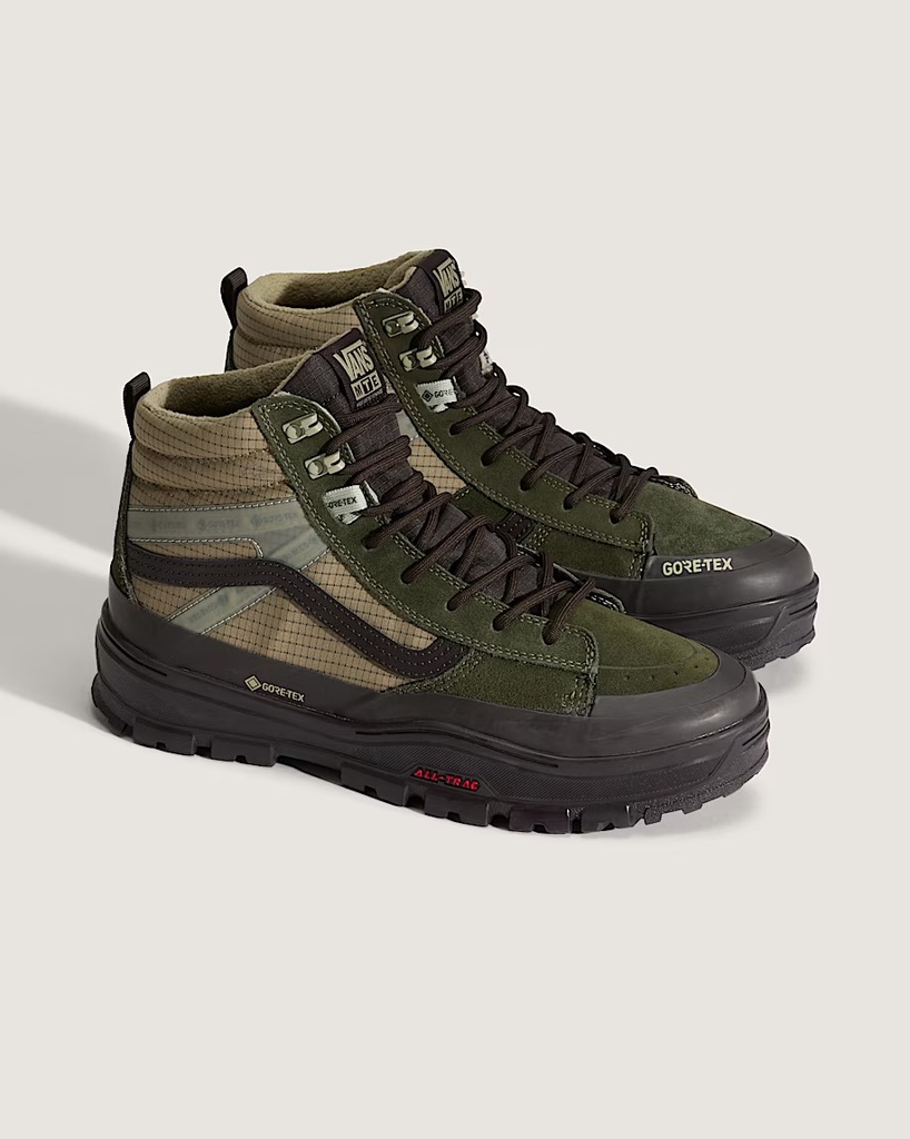 BOTTES VANS U MTE™ SK8-HI® GORE-TEX® INSULATED - DARK GREEN/DARK BROWN
