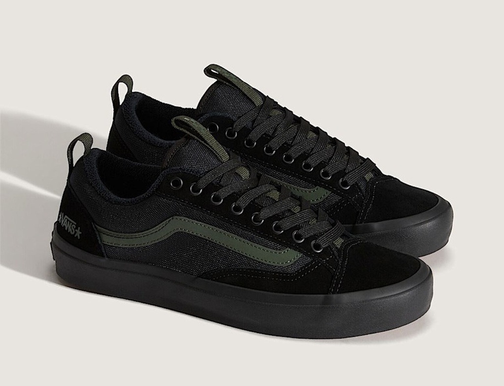 SOULIER VANS SKATE OLD SKOOL 36 + ATIBA - BLACK/DARK GREEN