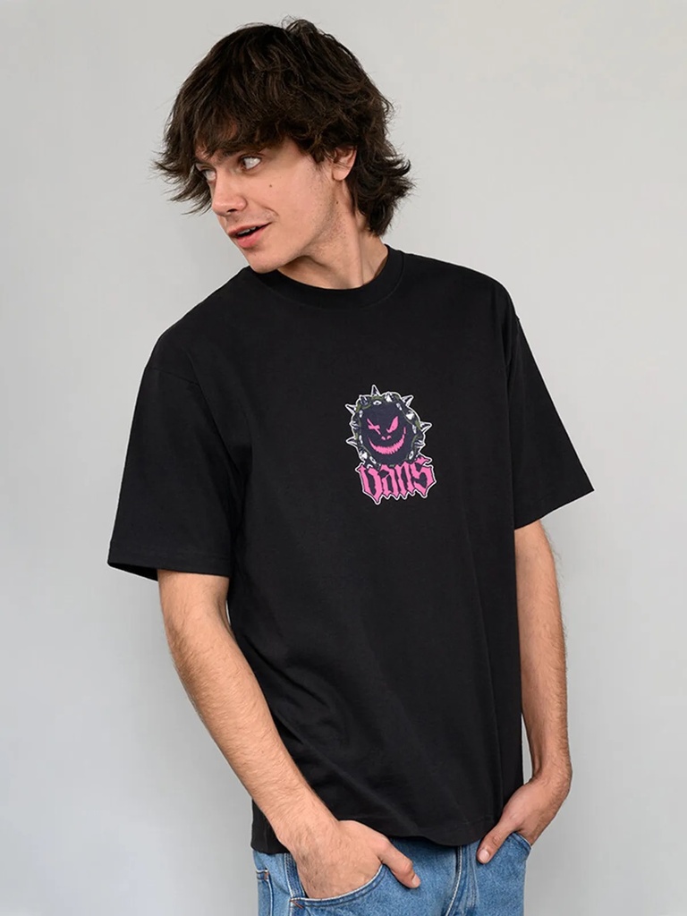 T-SHIRT VANS HAPPY SPIKE SS - NOIR