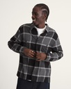 CHEMISE VANS STRAIGHT HEM MELANGE FLANNEL BUTTONDOWN SHIRT - CHARCOAL HEATHER-MOLTEN LAVA (copie)