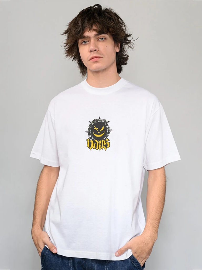 T-SHIRT VANS HAPPY SPIKE SS - NOIR