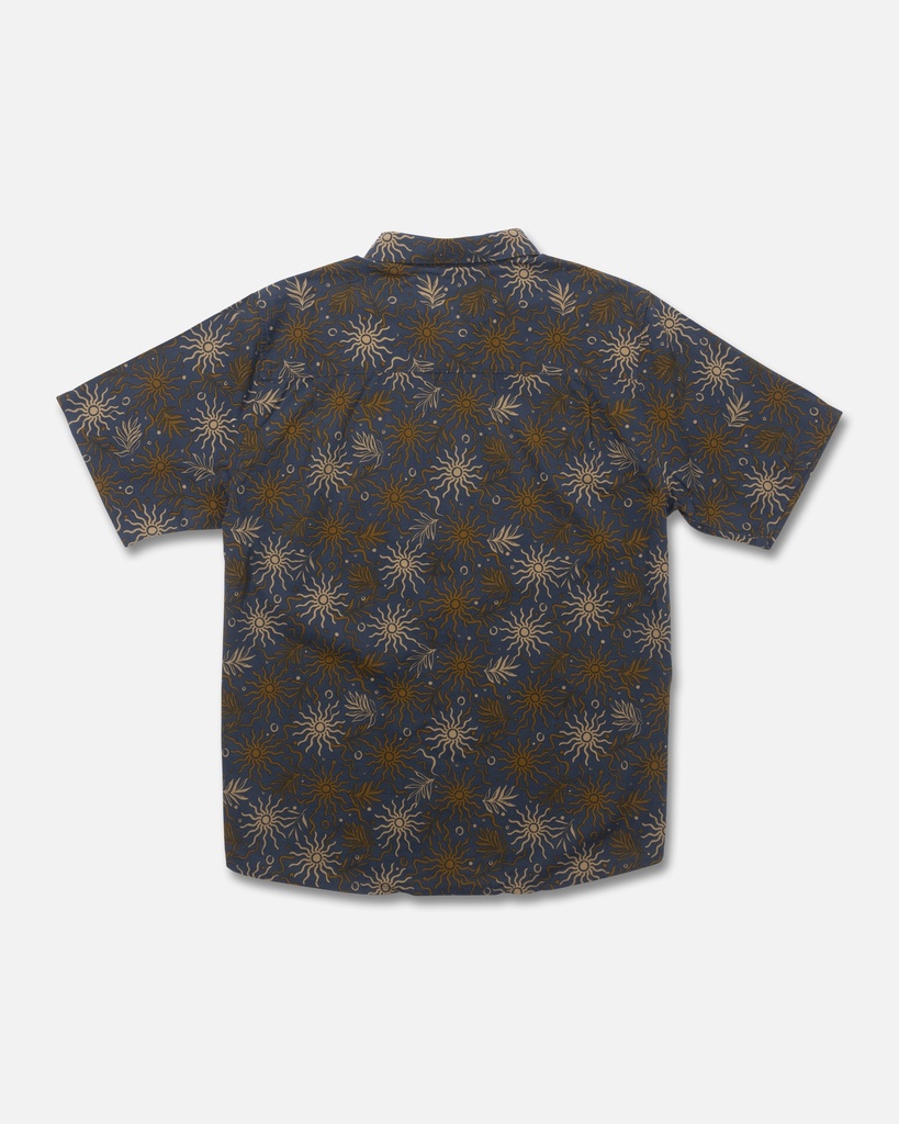 CHEMISE SALTY CREW COASTAL SHORT SLEEVE WOVEN - CHARCOAL