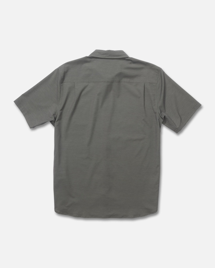 CHEMISE SALTY CREW COASTAL SHORT SLEEVE WOVEN - CHARCOAL