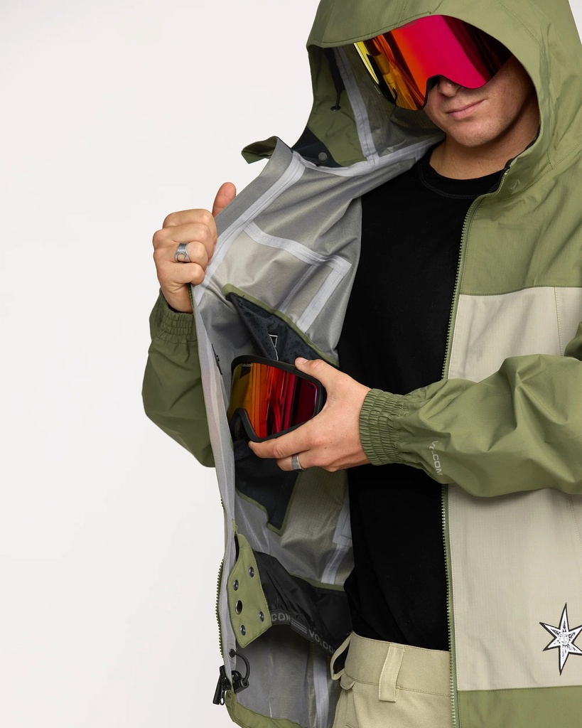 MANTEAUX VOLCOM ARTHUR 3L - OLIVE FONCÉ