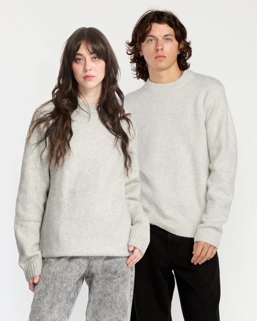 CHANDAIL À MANCHE LONGUE VOLCOM EDMONDER II SWEATER - DIRTY WHITE
