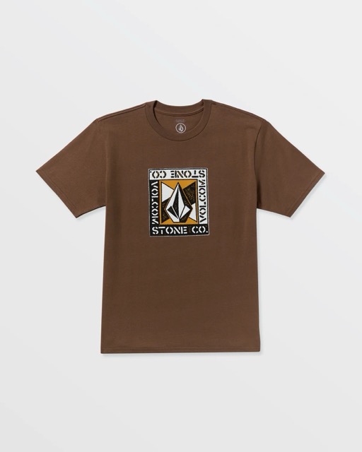 T-SHIRT VOLCOM ANGLE IRON - BRUN STONE