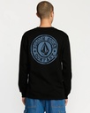 T-SHIRT VOLCOM MANCHES LONGUES LOGO STAMP - NOIR