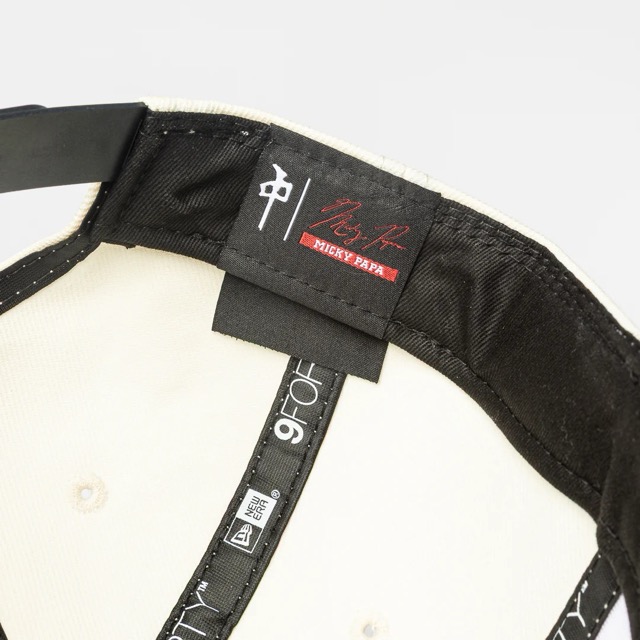 CASQUETTE RDS NEW ERA SNAPBACK MICKY PAPA - IVORY/BLACK