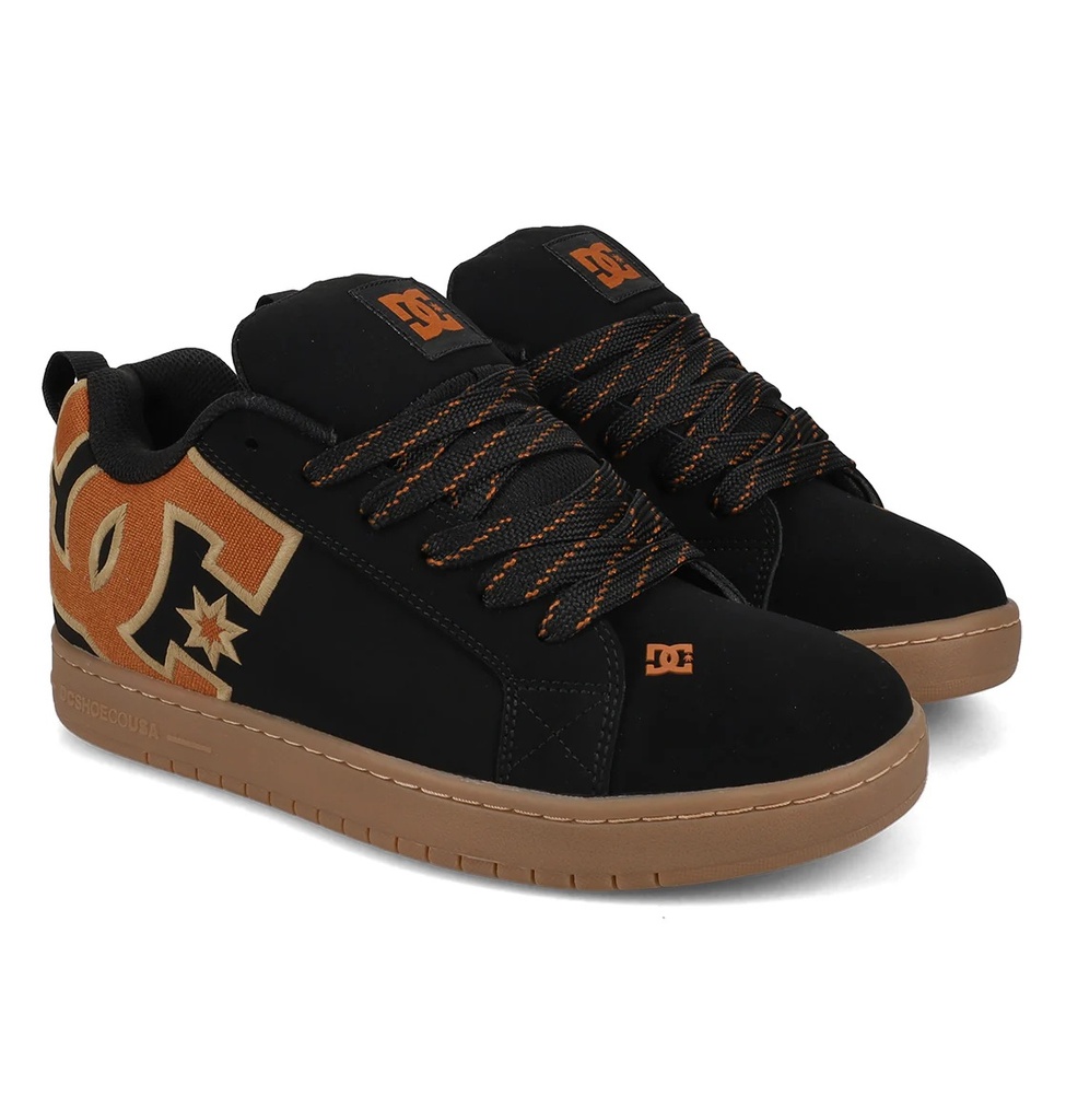 SOULIER DC COURT GRAFFIK - NOIR / WHEAT
