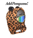 Cagoule MDXONE avec boutons à l'intérieur pour ajouter des pompoms - Jaguar