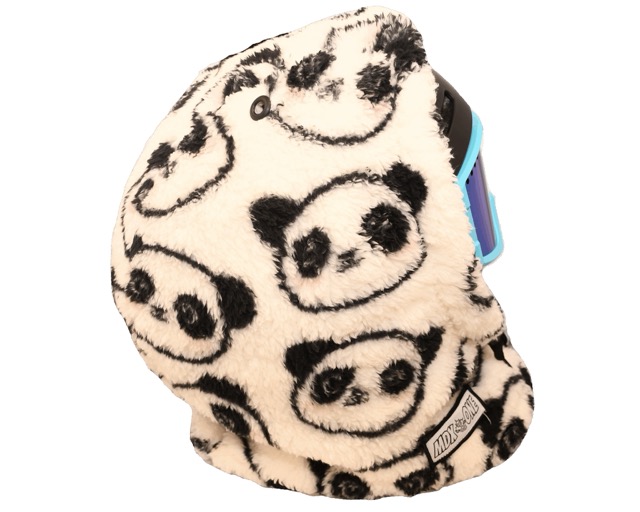 Cagoule MDXONE avec boutons à l'intérieur pour ajouter des pompoms - Panda