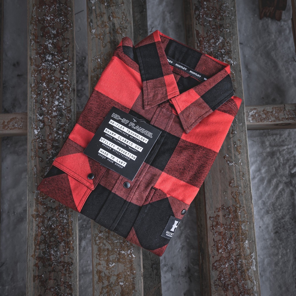 CHEMISE RDS HEAVY FLANNEL LONG SLEEVE - RED PLAID (copie)